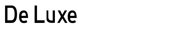 De Luxe font preview